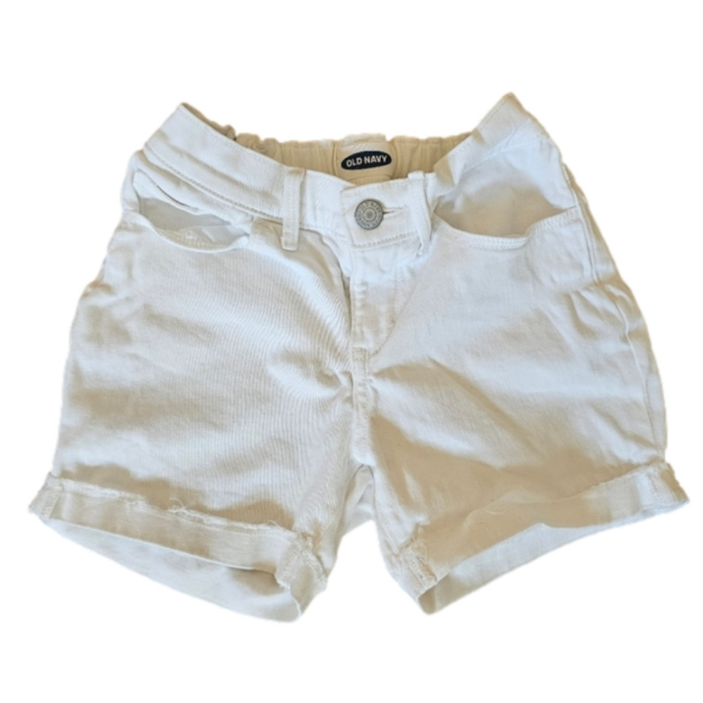 6/$20 Old Navy White Jean Shorts Size 10